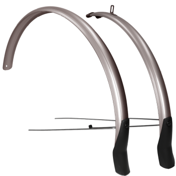 Spatbordset Eurofender Snello 28" x 46 mm smoke / titanium