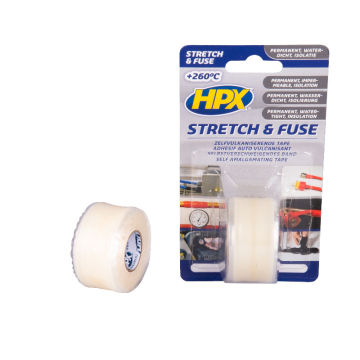 HPX Stretch & Fuse zelfvulkaniserende tape transparant 25mm x 3m