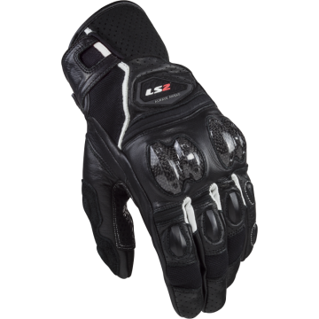 LS2 - Handschoenen  Spark II leather zwart / wit