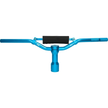 Sportstuur met stuurclamp STR8 voor MBK Booster, Yamaha Bws blauw