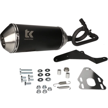 Uitlaat Turbokit G-Max zwart Vespa Primavera, Sprint 50cc iGet 4 Takt 3V euro 5