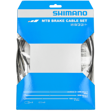 Remkabelset Shimano MTB RVS zwart