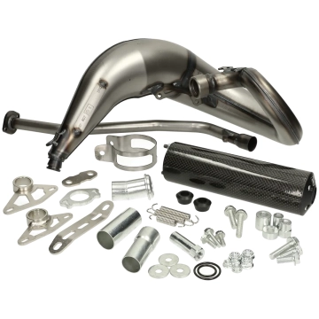 Uitlaat Yasuni Cross ML Max carbon bovenlangs Rieju MRX, SMX