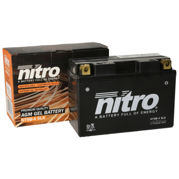 Accu Nitro YT9B-4 Gel 12V 8AH (onderhoudsvrij)