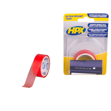 HPX Ultra Mount bevestigingstape transparant 19mm x 1,5m