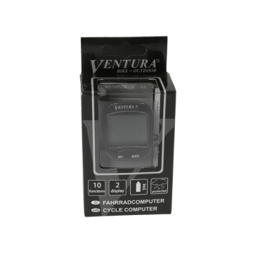 Ventura - Fietscomputer  X 10 functies zwart