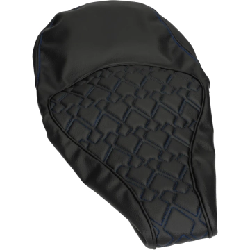 Buddydek voor Vespa Primavera, Sprint zwart / blauw (Aston Martin look)