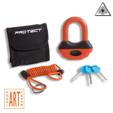 Schijfremslot Topaz oranje Pro-tect ART4 (PRT-419139.ORA)