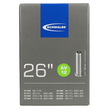 Binnenband Schwalbe AV12 26" / 32/47-559/597 - 40mm ventiel