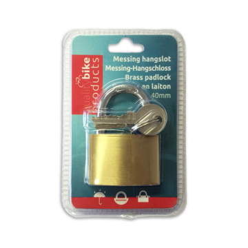 Messing hangslot 