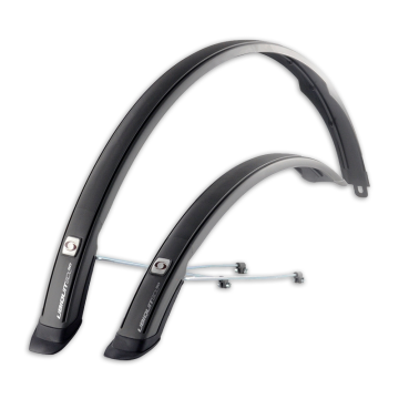 Simpla Spatbordenset ubiquit 50 long 28 inch titaangrijs/zwart 