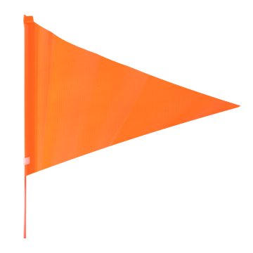 Fietsvlag Icetoolz 24052G0 met deelbare stang van fiberglas 150 cm oranje