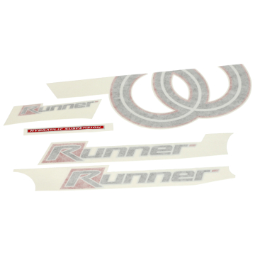 Gilera Runner stickerset PRO rood / grijs origineel