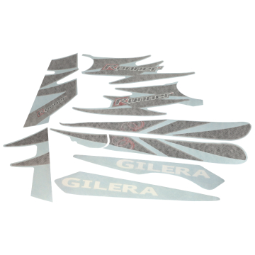 Gilera Runner stickerset “zig zag” carbon origineel