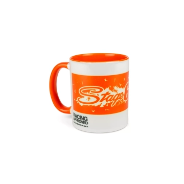 Stage6 - Mok  wit / oranje 33cl
