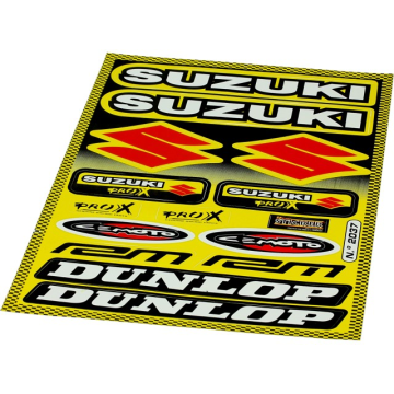 Stickerset Suzuki / Dunlop 20 delig 35 x 24 cm (FAL-982037)