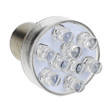 Lamp 12V BAY15D 9 LED rood