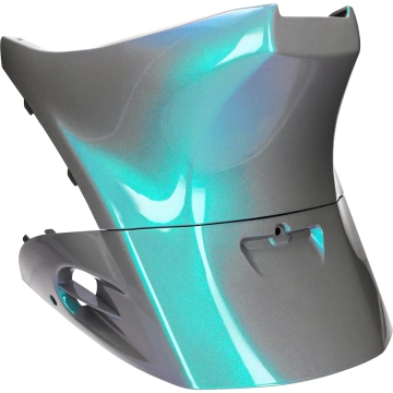 Mezoly - Motorscherm kappenset Piaggio Zip SP Cameleon Silver grey to green and purple