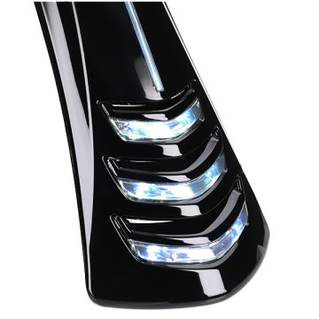 Mezoly -  claxonneus + led verlichting Vespa Sprint smoke hoogglans zwart