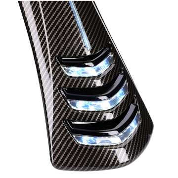Mezoly -  claxonneus + led verlichting Vespa Sprint smoke hoogglans carbon