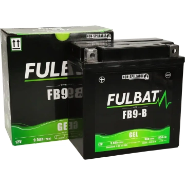 Accu Fulbat YB9-B Gel 12V 9Ah onderhoudsvrij
