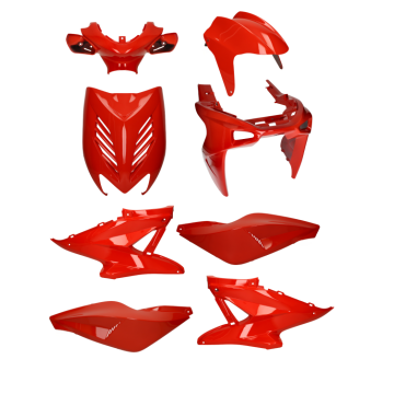 Kappenset 8 delig Yamaha Aerox, MBK Nitro rood