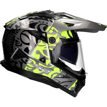 LS2 -  Helm Pioneer II Rangi MX702 fluor geel