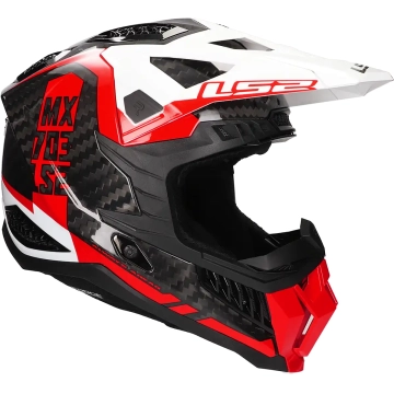 LS2 Helm X-Force Victory MX703 rood / wit