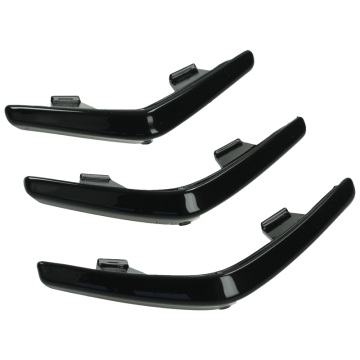 Sier roosters DMP voor Vespa Primavera, Sprint glans zwart (DMP-37013)