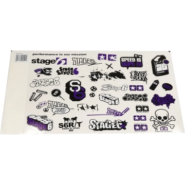 Stickerset Stage6 paars 30-delig 21 x 30 cm