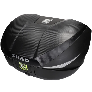 Topkoffer Shad SH58X inclusief slede verstelbaar 46,52,58 liter zwart/carbon