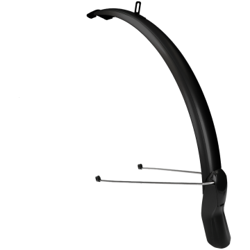 Voorspatbord Eurofender Scatto 28" x 51 mm mat zwart