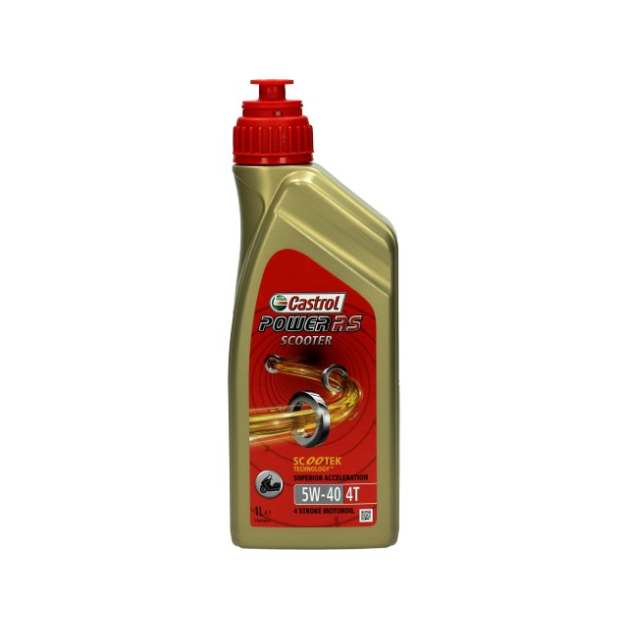 Castrol - Power RS Scooter 4T 5W40 olie 1 liter main product photo