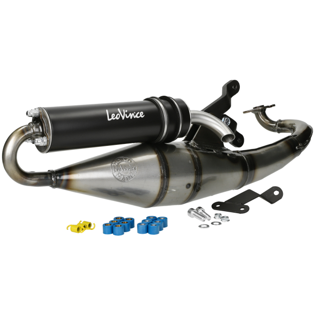 Leovince - Uitlaat Hand made TT Black Edition Minarelli Horizontaal 50cc 2 Takt main product photo