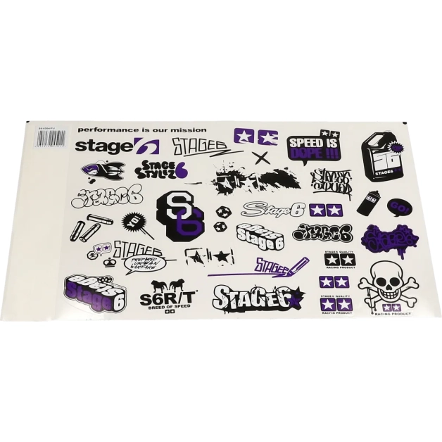 Stage6 - Stickerset paars 30-delig 21 x 30 cm main product photo