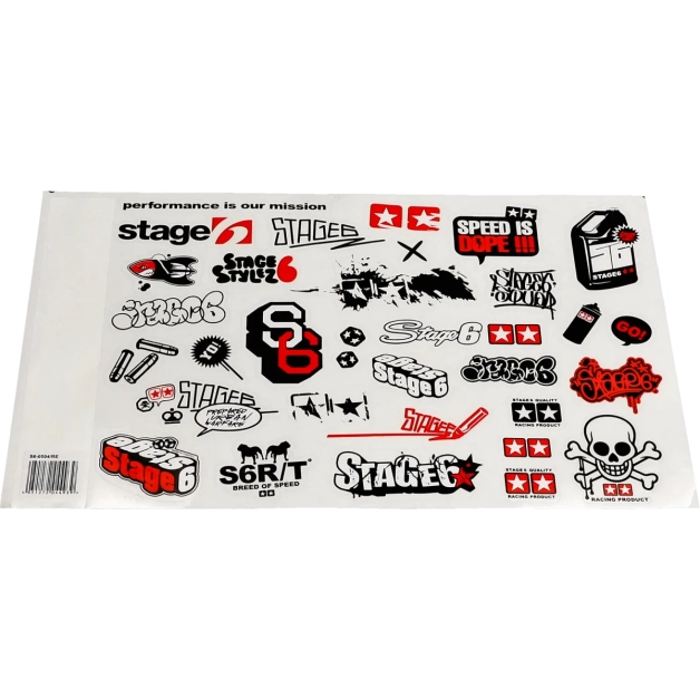 Stage6 - Stickerset rood 30-delig 21 x 30 cm main product photo