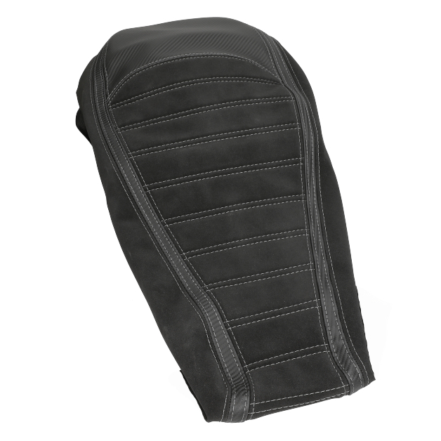 Buddydek Segway E110,E125 zwart/carbon met grijs stiksel main product photo