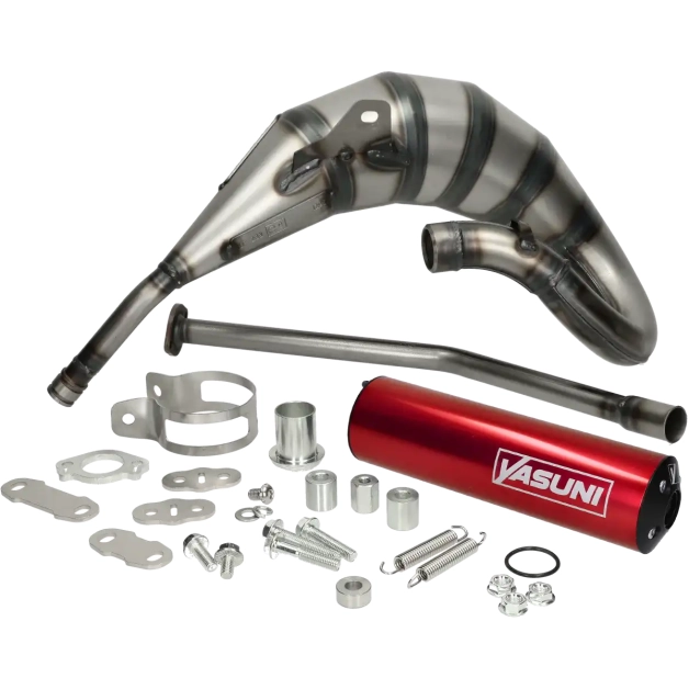 Uitlaat Yasuni Cross HM Max rood bovenlangs Derbi Senda, DRD 50 main product photo