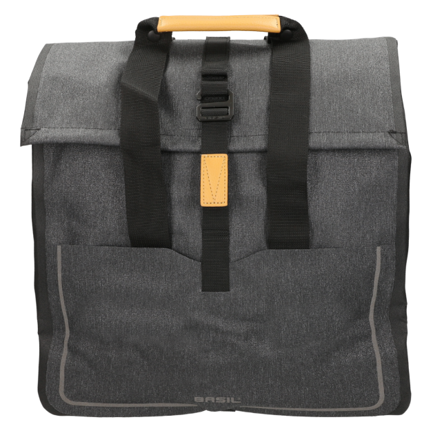 Basil - Enkele fietstas  Urban y Shopper 20 liter charcoal melee main product photo