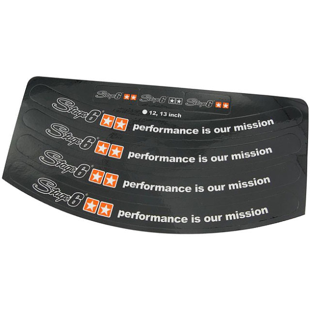 Stage6 - Velgrand stickerset 12 & 13 inch zwart main product photo