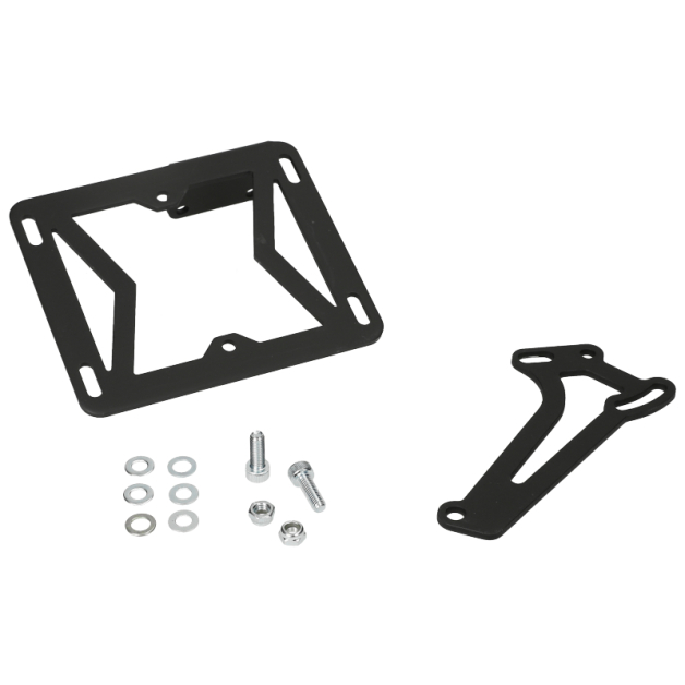TNT - Kentekenplaathouder MBK Booster, Nitro, Yamaha Bws, Aerox 50cc 2 Takt mat zwart main product photo