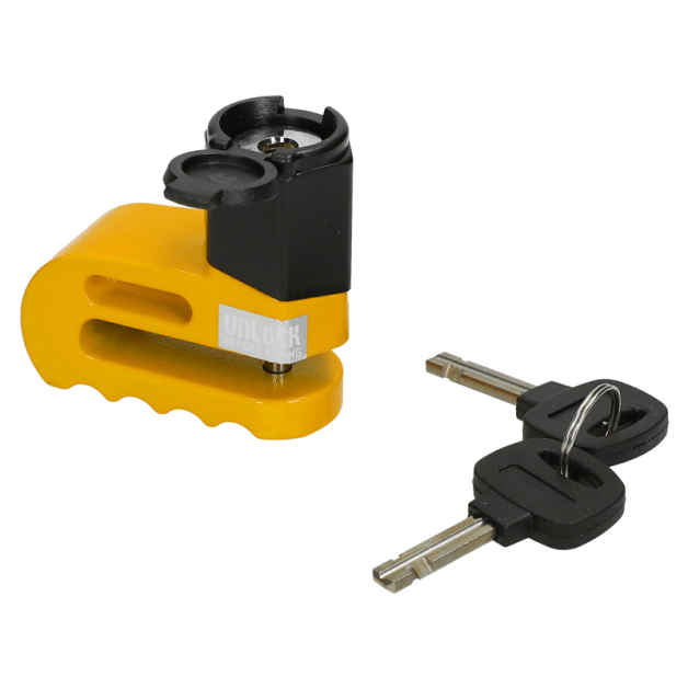 MKX - Schijfremslot geel klein model main product photo