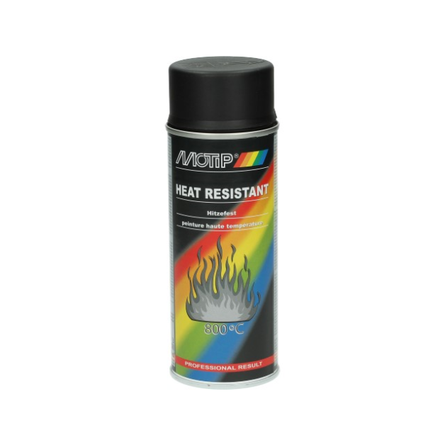 Motip - Hittebestendige lak 800°C mat zwart 400ml main product photo
