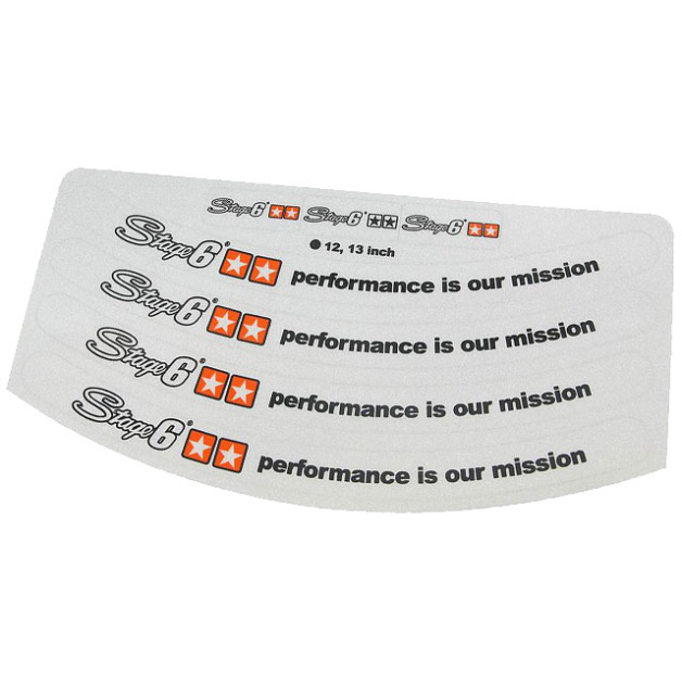 Stage6 - Velgrand stickerset 12 & 13 inch wit main product photo