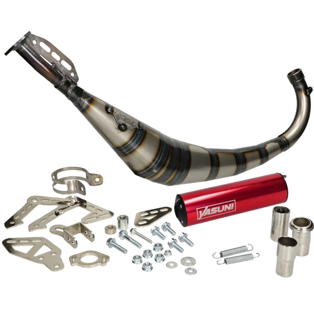 Yasuni - Uitlaat  R2 rood onderlangs voor  en Minarelli AM6 50cc 2 Takt main product photo