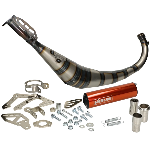 Yasuni - Uitlaat  R2 oranje onderlangs voor  en Minarelli AM6 50cc 2 Takt main product photo