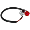 Controlelamp rood 12V 18mm universeel (inbouw)