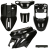 Kappenset MBK Booster, Yamaha BWs Metallic zwart (vanaf 2004)