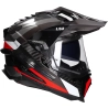 LS2 - Helm Explorer Frontier MX701 titanium / rood