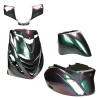Mezoly - Kappenset Piaggio Zip SP Cameleon Exclusive Dark green to silver and purple
